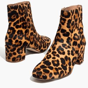 Madewell Leopard Calf Hair Jada Boot